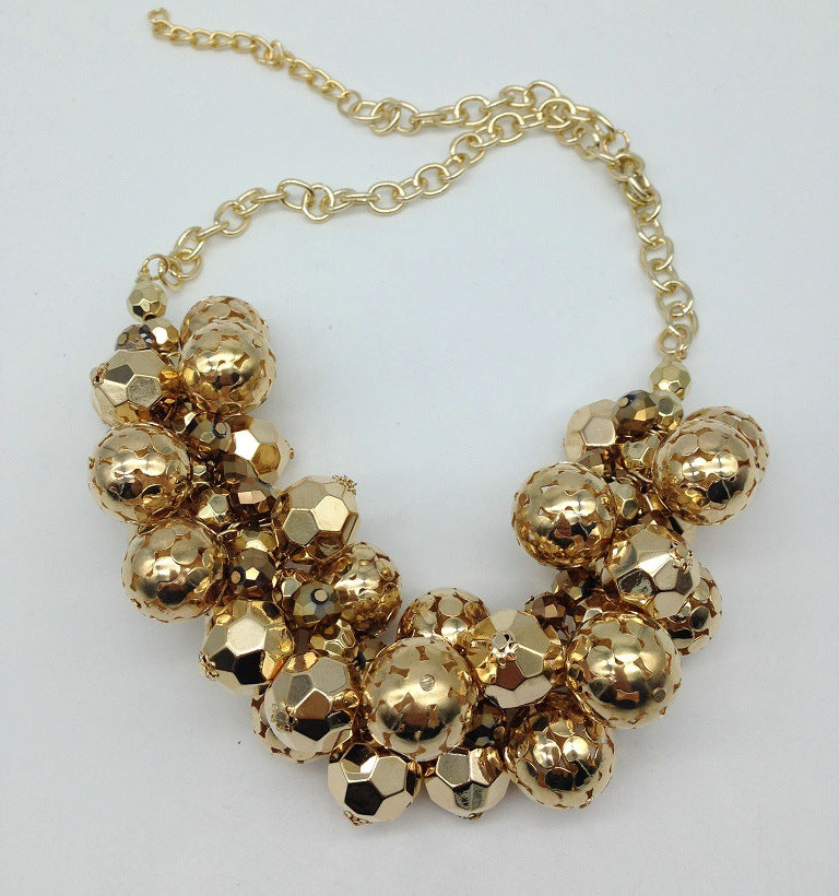 Exaggerated African Charm Metal Necklace - Statement Tyrant Jewelry