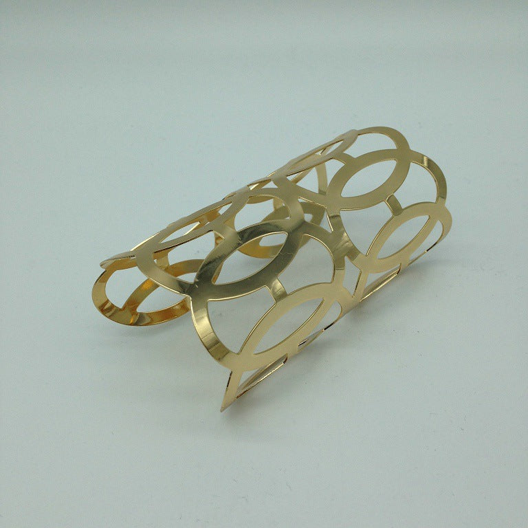 European American Fashion Metal Hollow Exaggerated Punk Bracelets