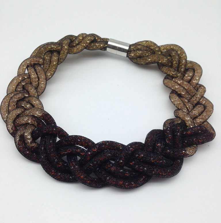 Vintage Crystal Short Women's Necklace from Savanna Rhythms Collection