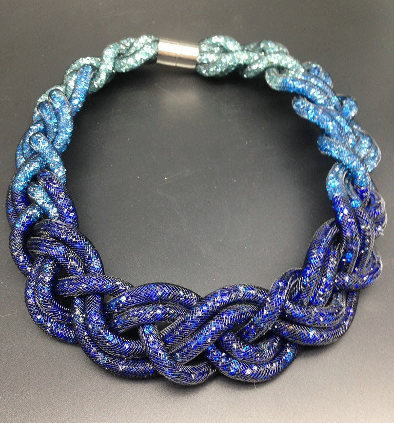 Vintage Crystal Short Women's Necklace from Savanna Rhythms Collection