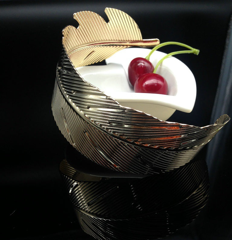 Bold Leaf Arm Cuff Bracelet in Vienna Verve Collection