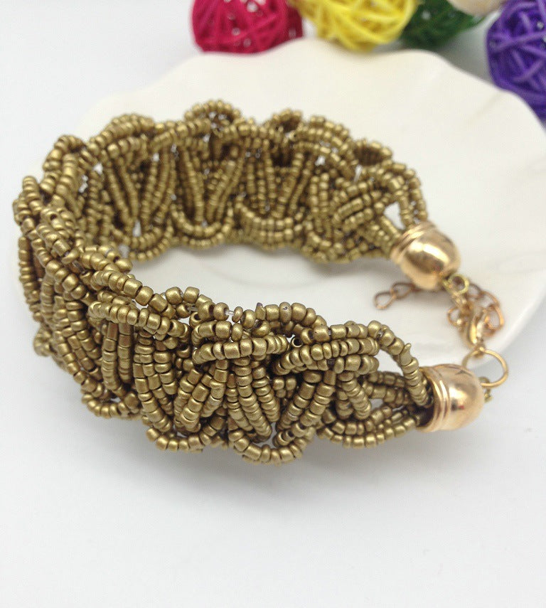 Boho Star Beaded Bracelet with Bohemian Charm - Stylish Cross-border Statement Jewelry
