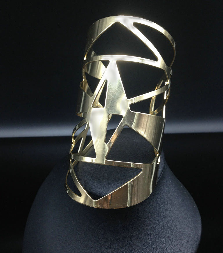 Glamorous Metal Geometric Bracelet from Vienna Verve Collection