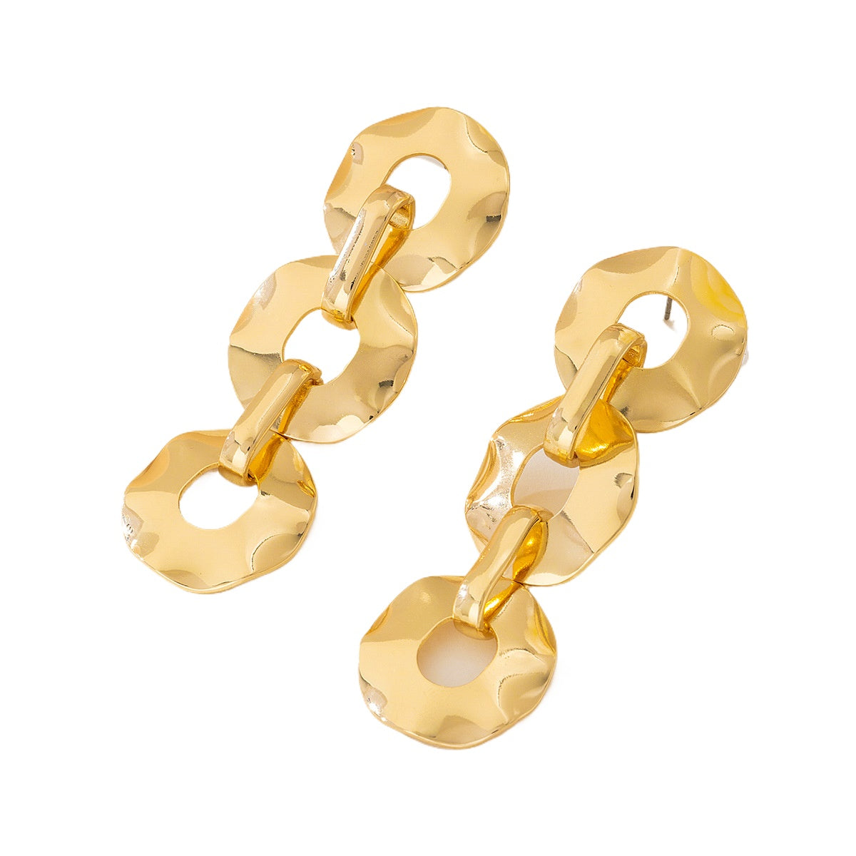 Planderful Vienna Verve Earrings – Fashionable Gold Fringed Design