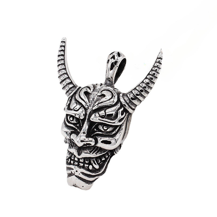 Prajna Longhorn Monster Titanium Steel Pendant for Men