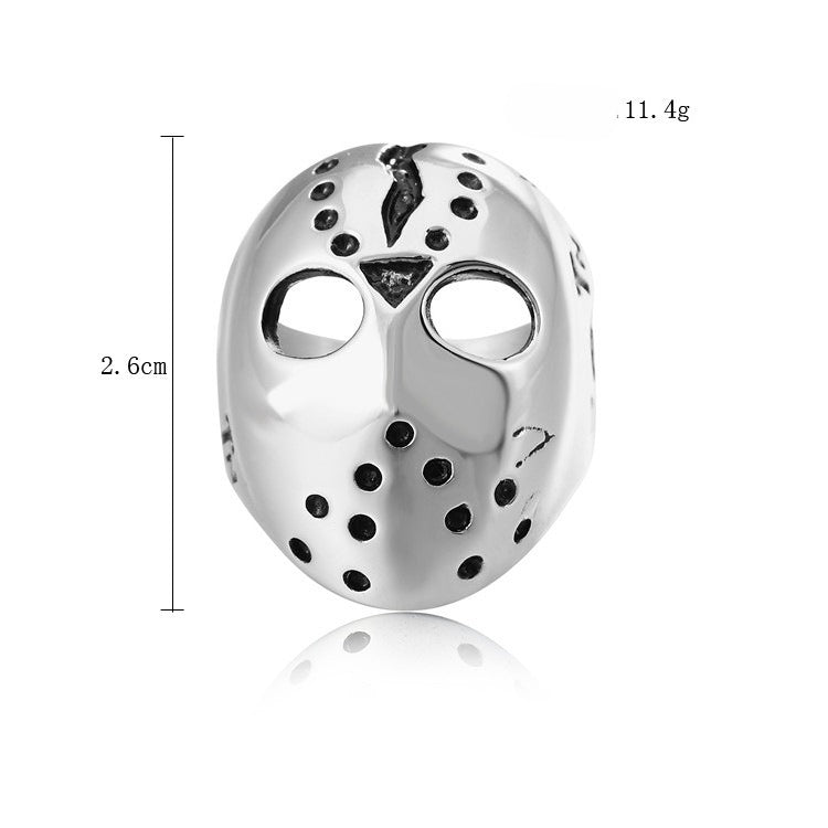 Hockey Mask Titanium Steel Ring
