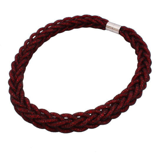 Elegant Gemstone-Inspired Magnet Necklace for Stylish Women