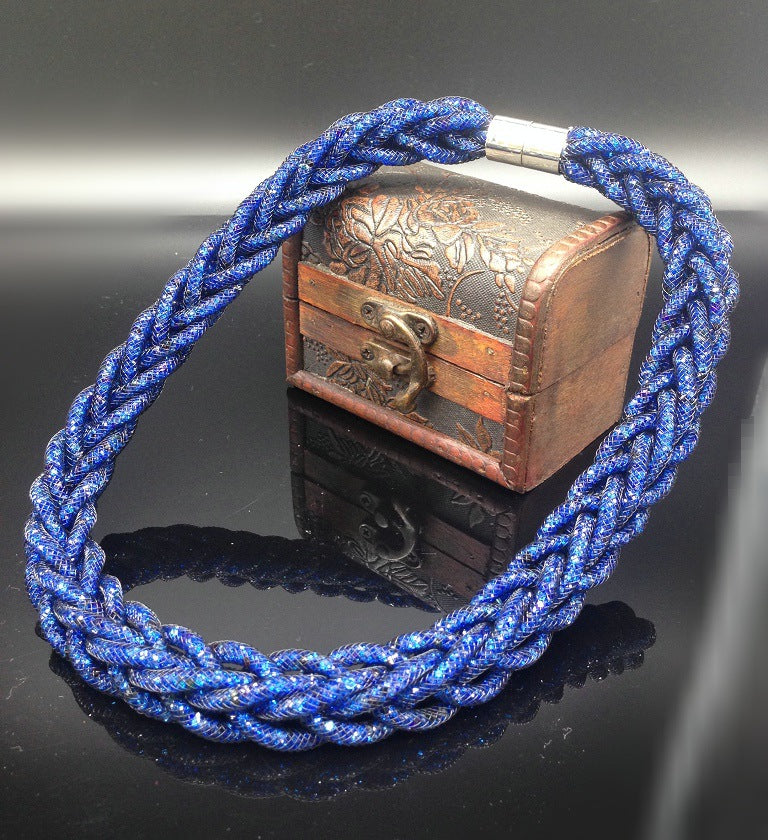 Elegant Gemstone-Inspired Magnet Necklace for Stylish Women