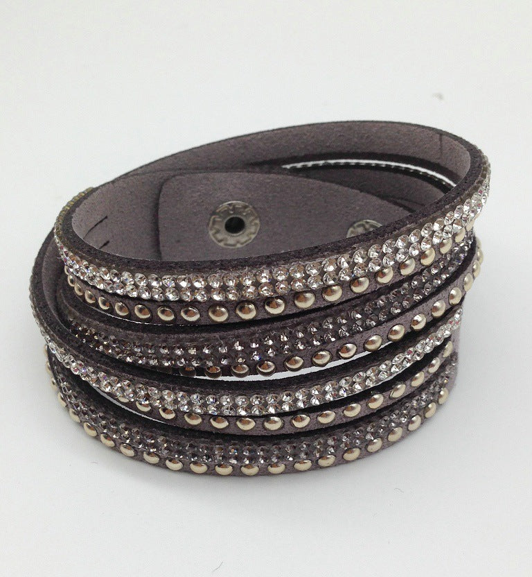 Multi-layer Leather Women's Bracelet from Vienna Verve Collection