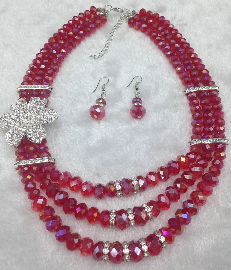 Enchanting African Gemstone Bridal Jewelry Set - Savanna Rhythms
