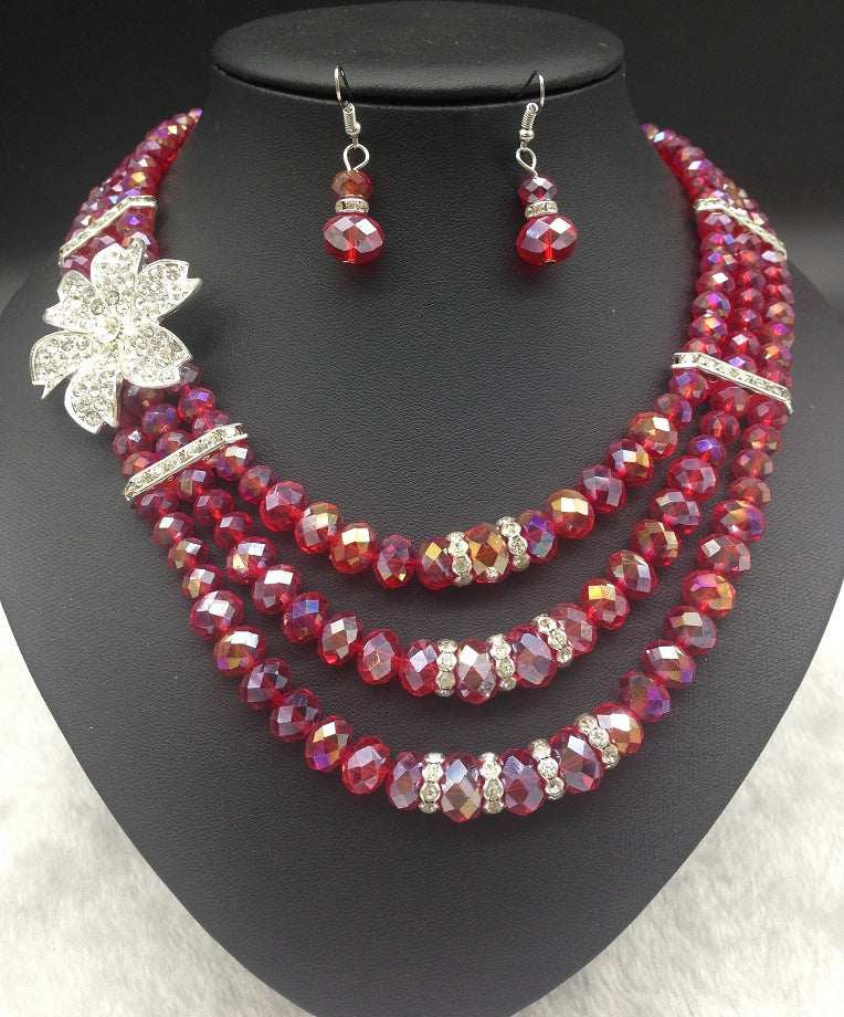 Enchanting African Gemstone Bridal Jewelry Set - Savanna Rhythms