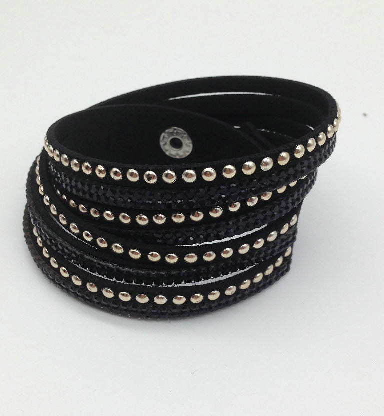 Multi-layer Leather Women's Bracelet from Vienna Verve Collection