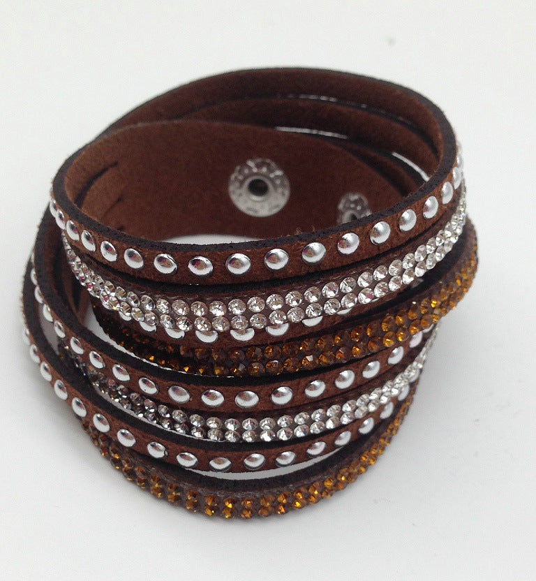 Multi-layer Leather Women's Bracelet from Vienna Verve Collection