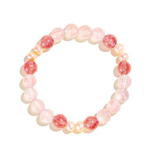 Planderful Fortune's Favor Bracelet – Fresh and Sweet Strawberry Crystal Design