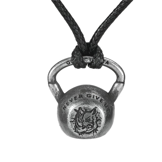 Planderful Stainless Steel Kettlebell Pendant For Men And Women, Unisex Gym Jewelry, Durable Titanium Steel Necklace