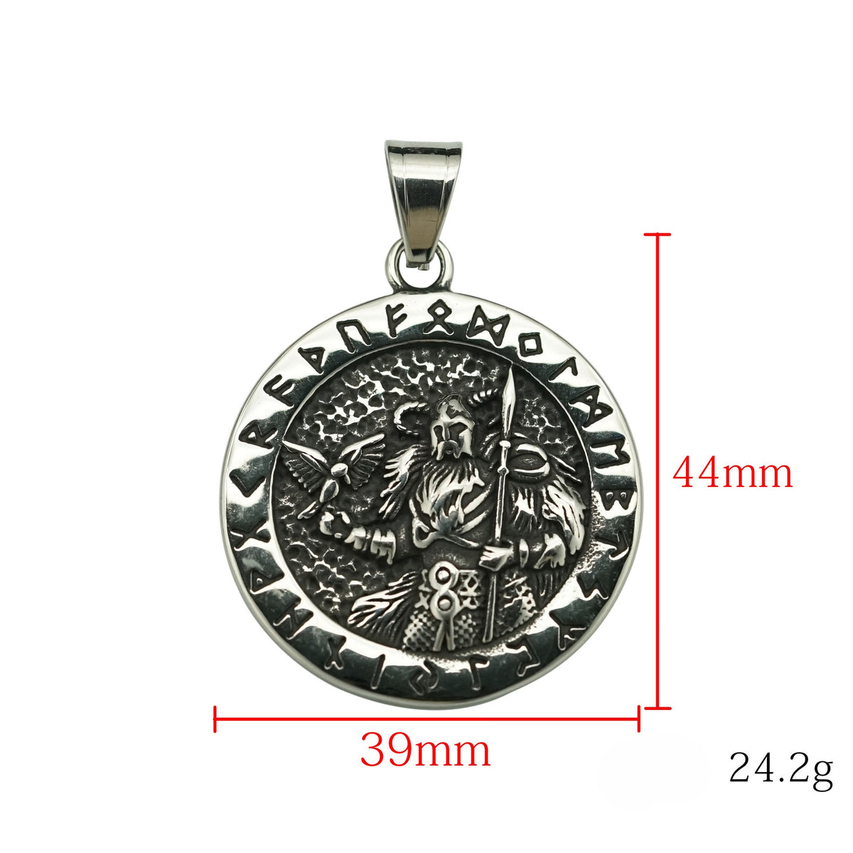 Vintage Viking Stainless Steel Pendant Necklace