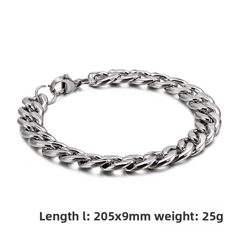 Street Hip-Hop Version Of Stainless Steel Bracelet – Titanium Steel Unisex Bracelet