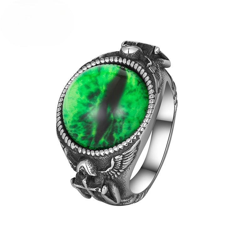 Steel Ring – Vintage Ghost Claw Evil Eye Three-Color Mens Streetwear Ring Inspired By European And American Retro Trends