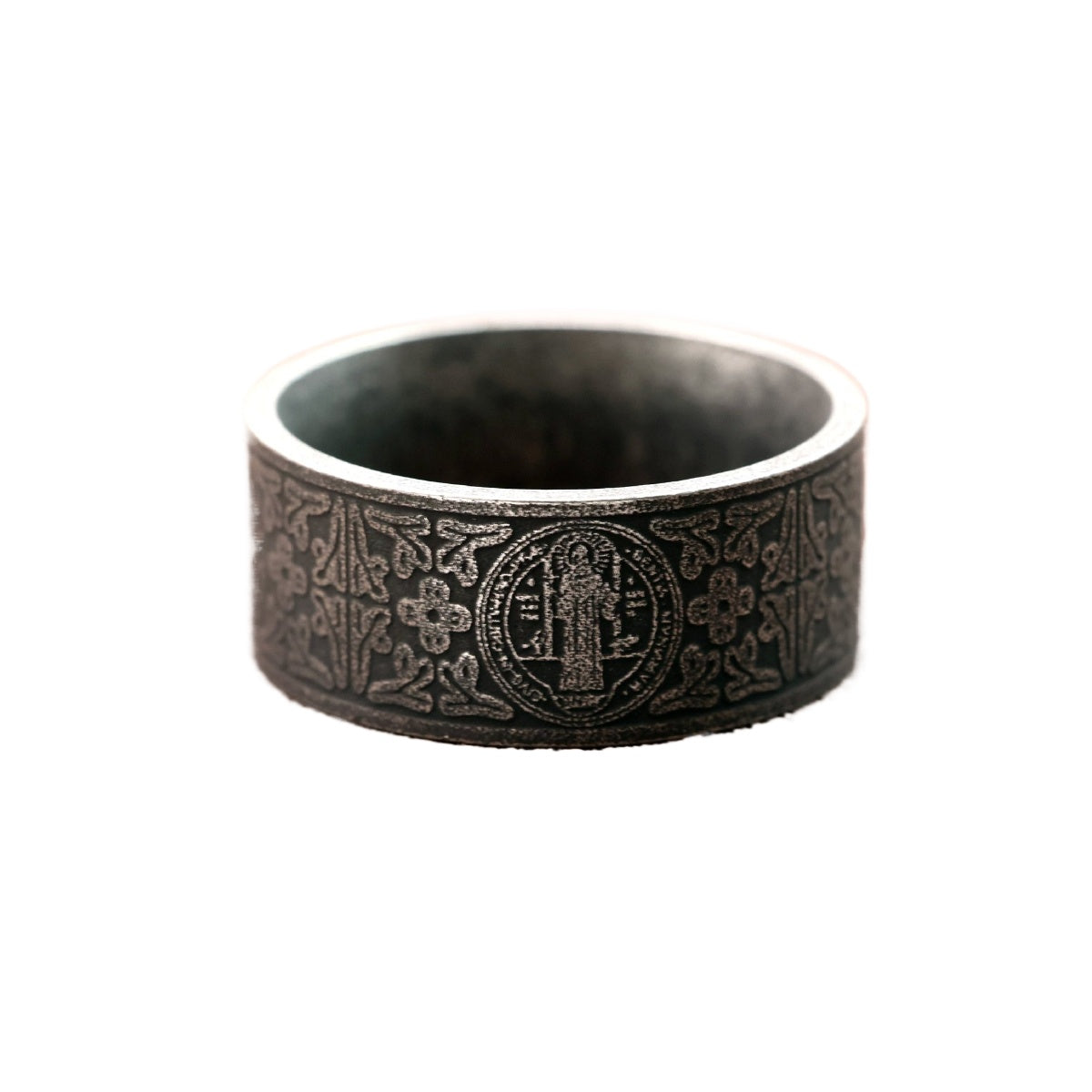 Stainless Steel Saint Ben Cross Ring For Men By Planderful Everyday Genie Collection