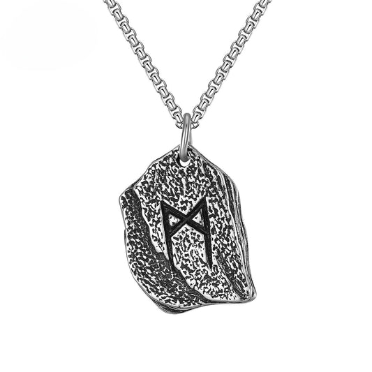 Steel Necklace – Vintage Viking Pendant Medal