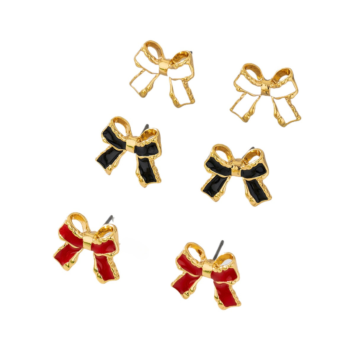 Planderful Vienna Verve Earrings – Irregular Bow Design for Stylish Summer Commuting