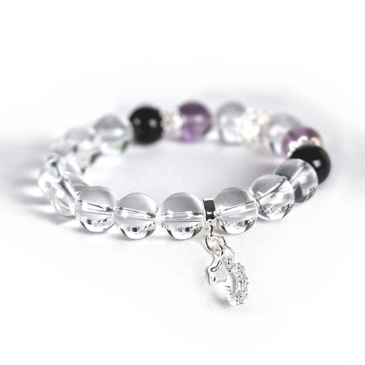 Planderful Fortune's Favor Bracelet – Elegant Crystal Star and Moon Design