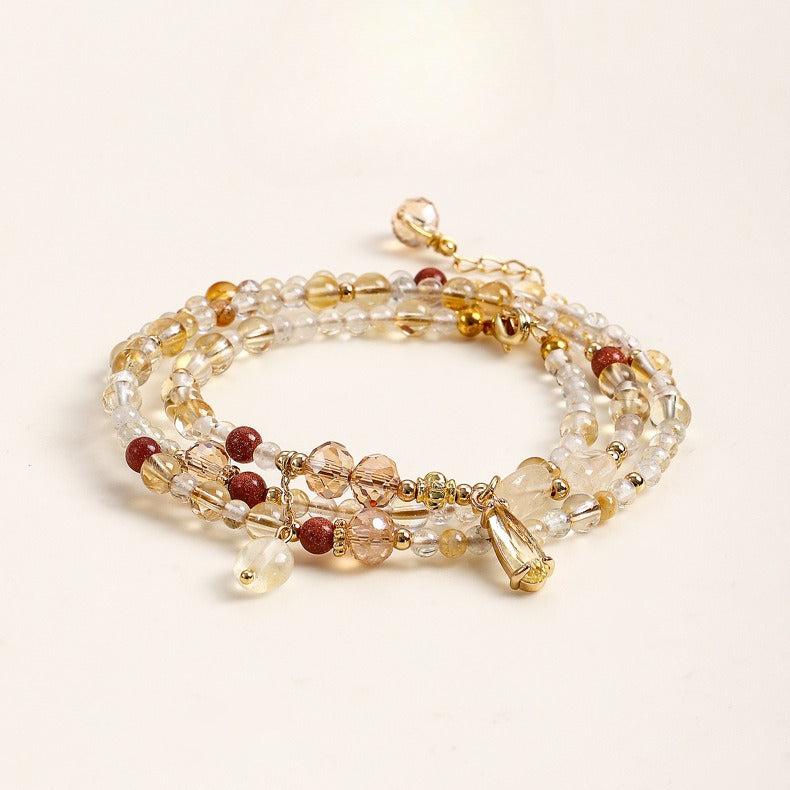 Citrine Beaded Bracelet
