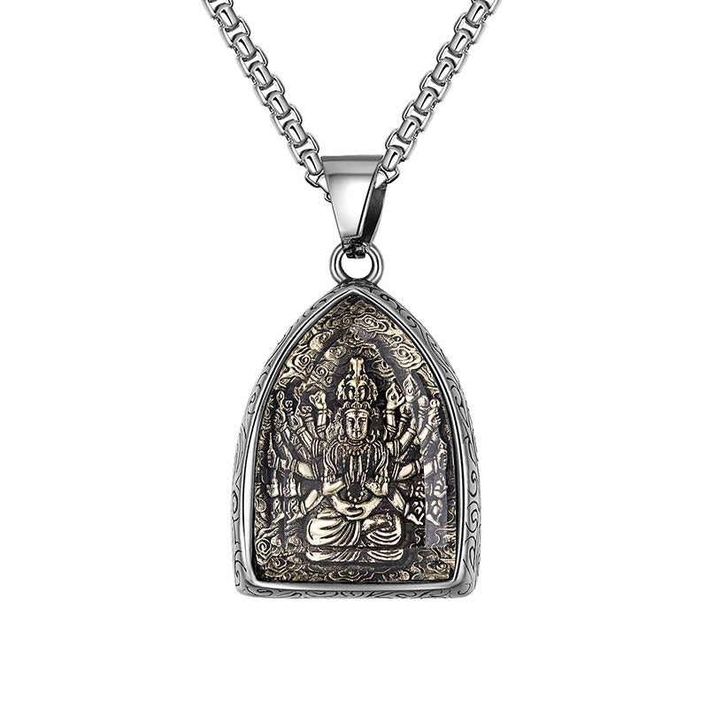 Stainless Steel Necklace – Vintage Zodiac Pendant