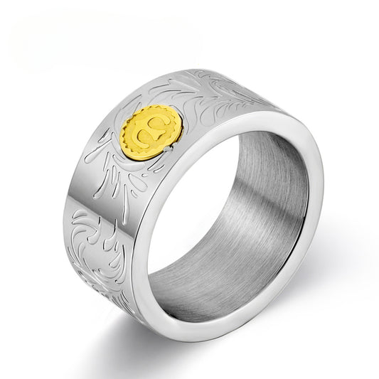 Ins Japanese Harajuku Jinwu Tangcao Trendy Man Ring Jewelry