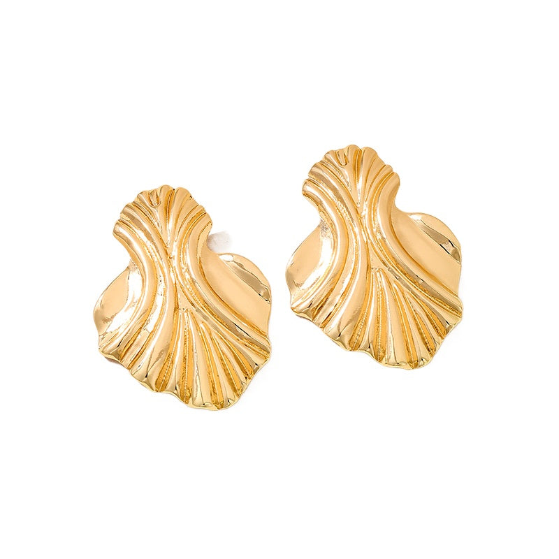 Planderful Vienna Verve Earrings – Unique Metal Geometry Design