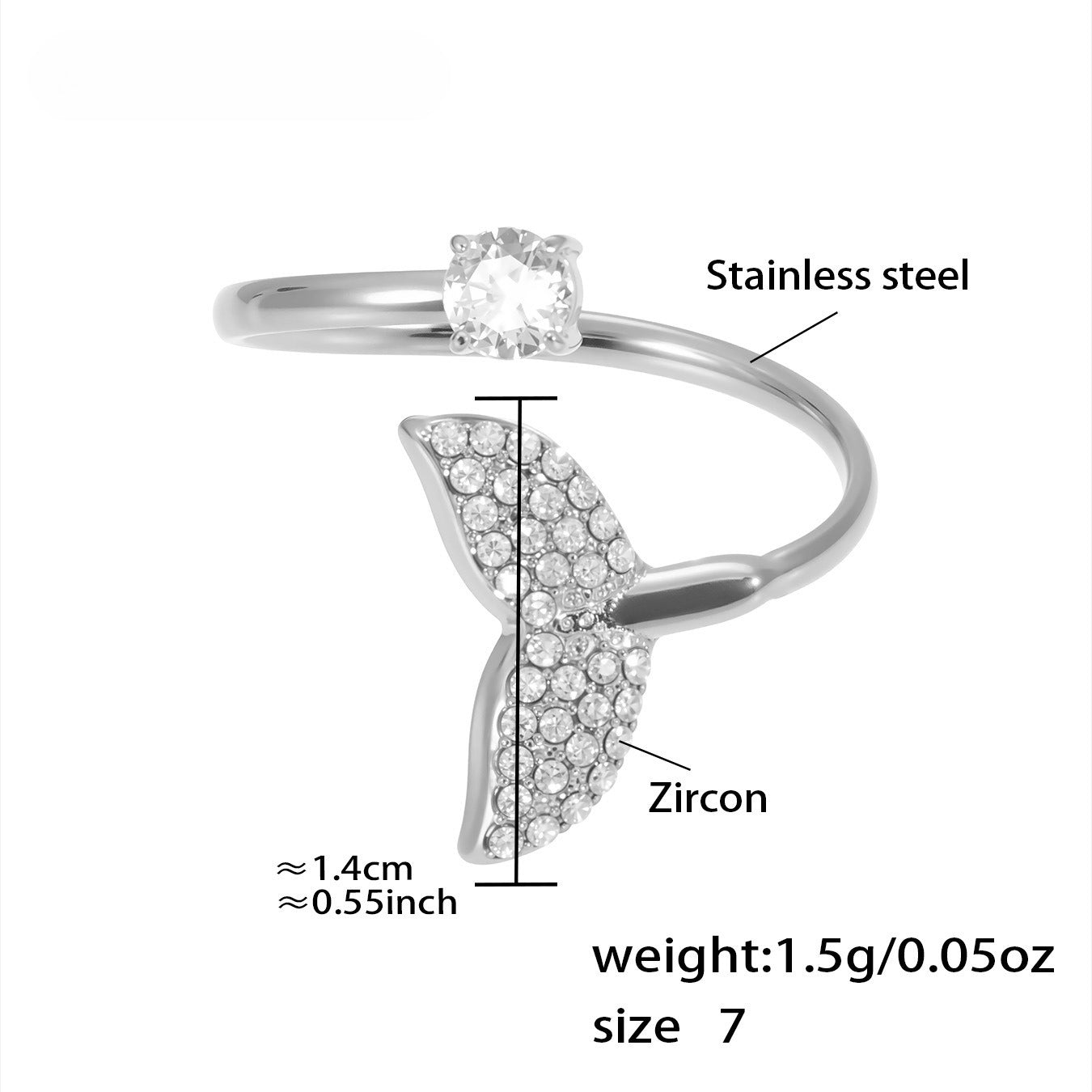 Planderful Starfish Ring 18K Gold Plated Beach Lovers