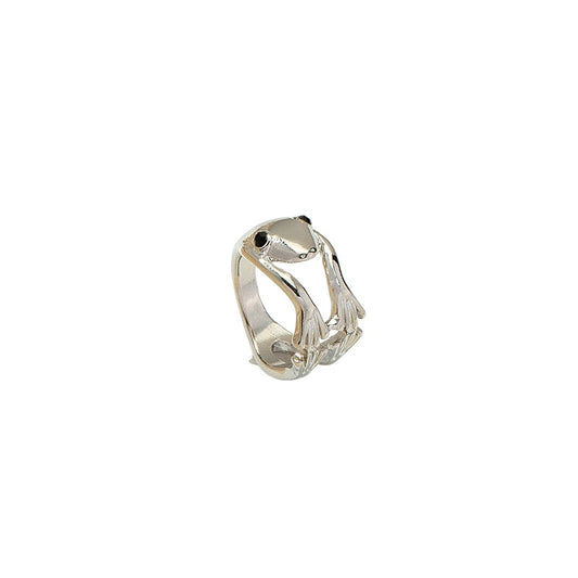 Creative Frog Embrace Ring - European and American Inspired Jewelry