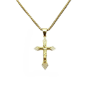 Steel Necklace – Elegant Cross Pendant Necklace For Everyday Wear Gift For Him Or Her