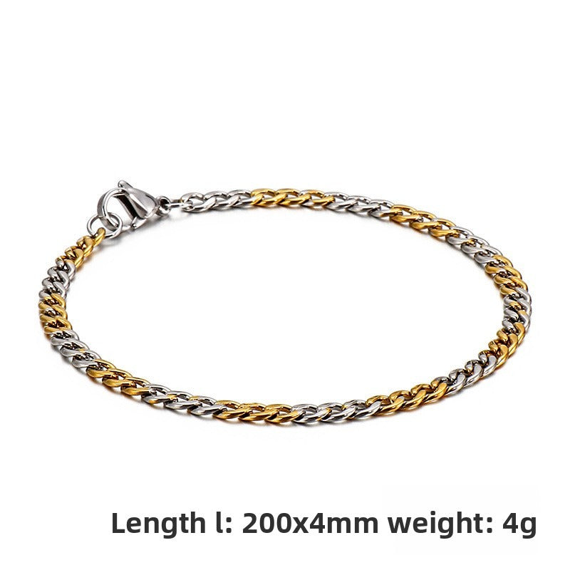 Street Hip-Hop Version Of Stainless Steel Bracelet – Titanium Steel Unisex Bracelet