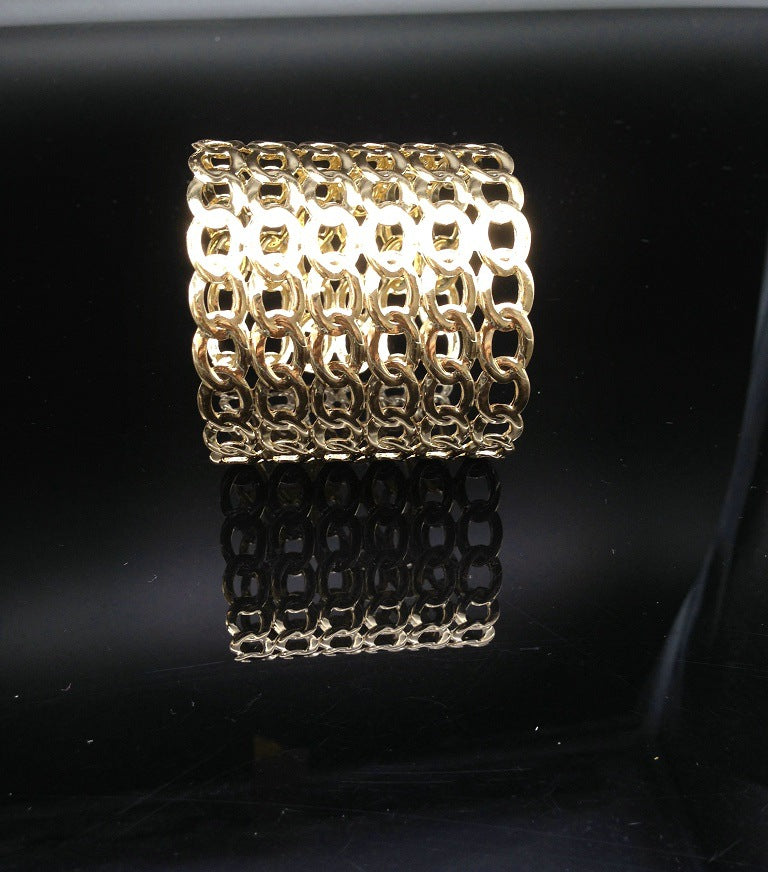 Minimalist Metal Towel Buckle Bracelet from Vienna Verve Collection