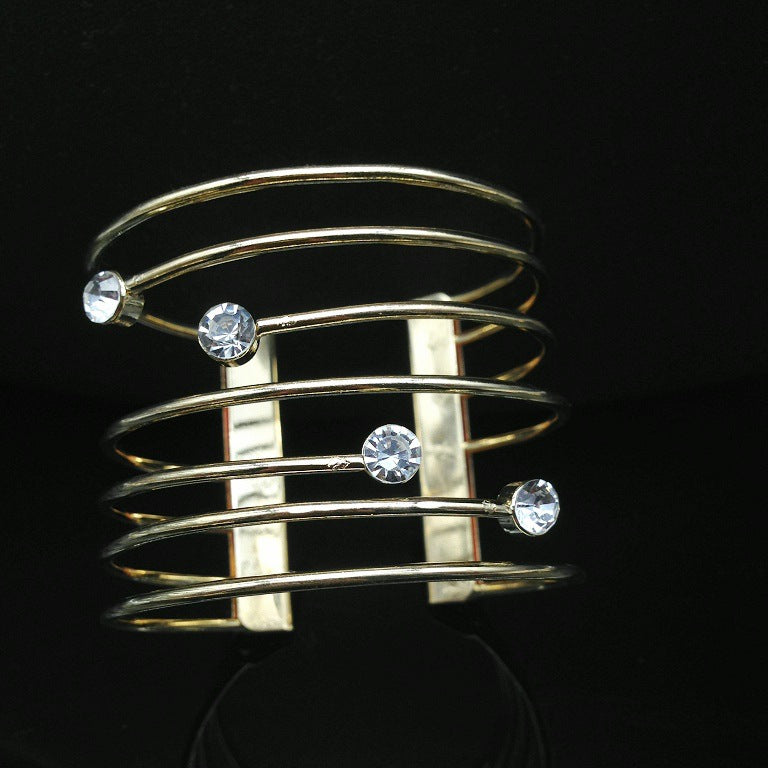 European Diamond Wire Bracelet with Alloy Material