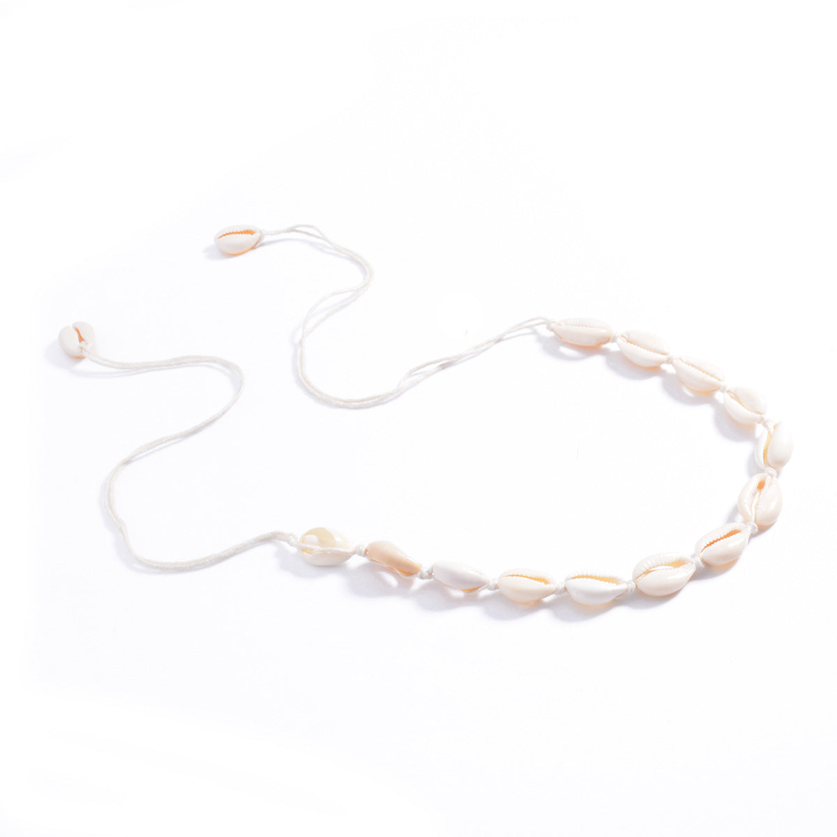 Handmade Shell Cotton Thread Necklace By Planderful Vienna Verve For Statement Making Women