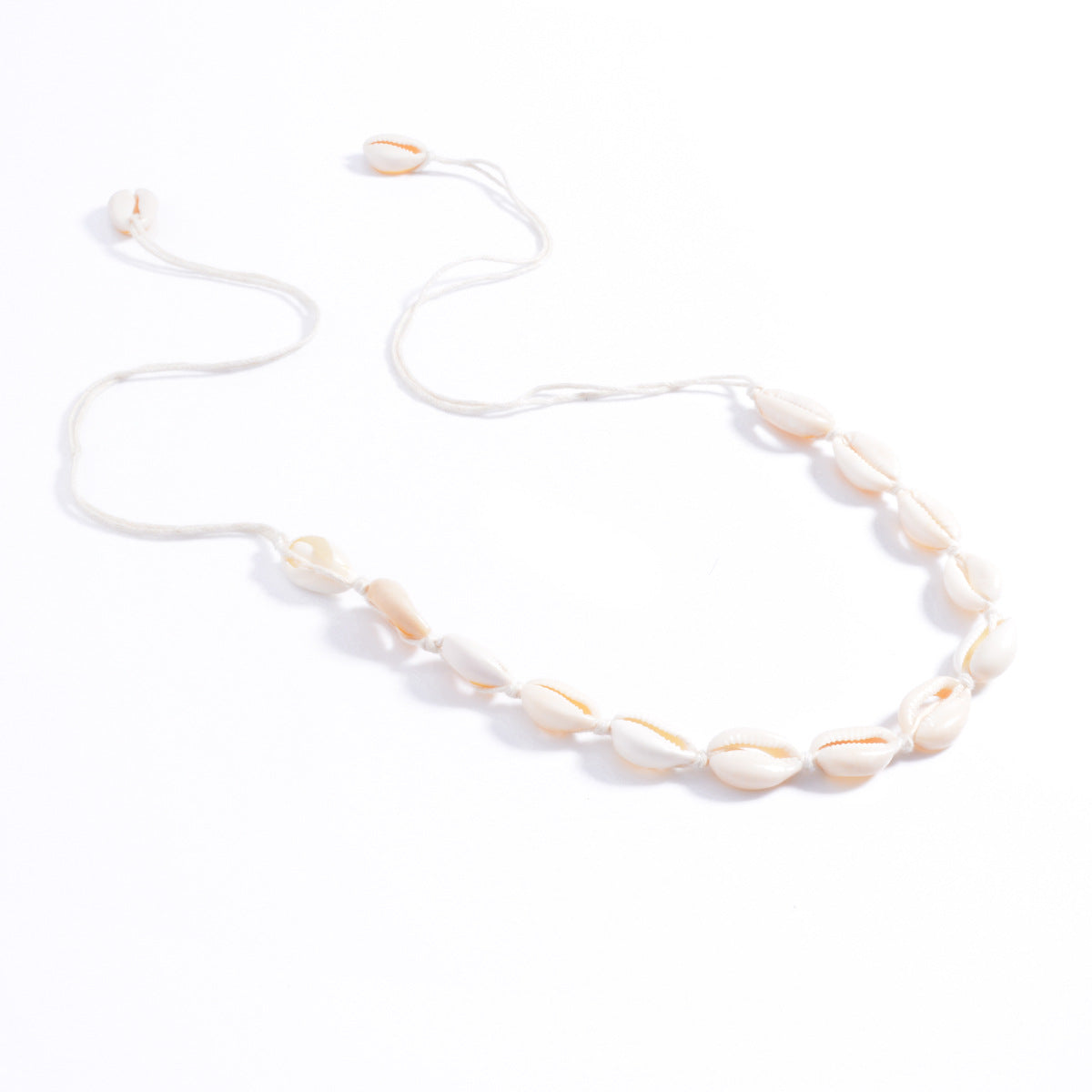 Handmade Shell Cotton Thread Necklace By Planderful Vienna Verve For Statement Making Women