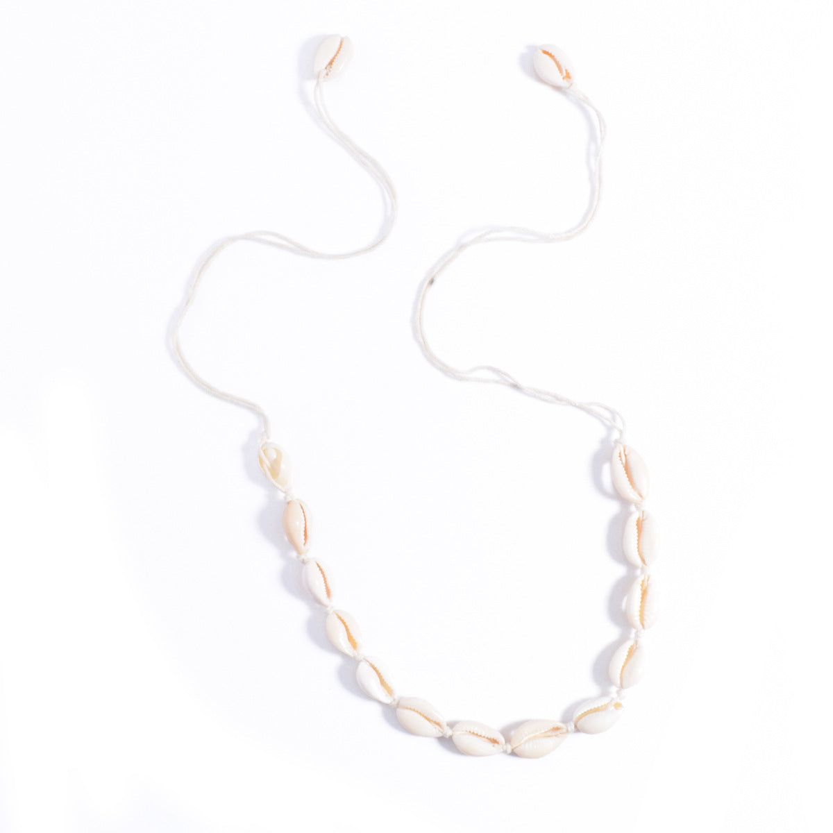 Handmade Shell Cotton Thread Necklace By Planderful Vienna Verve For Statement Making Women