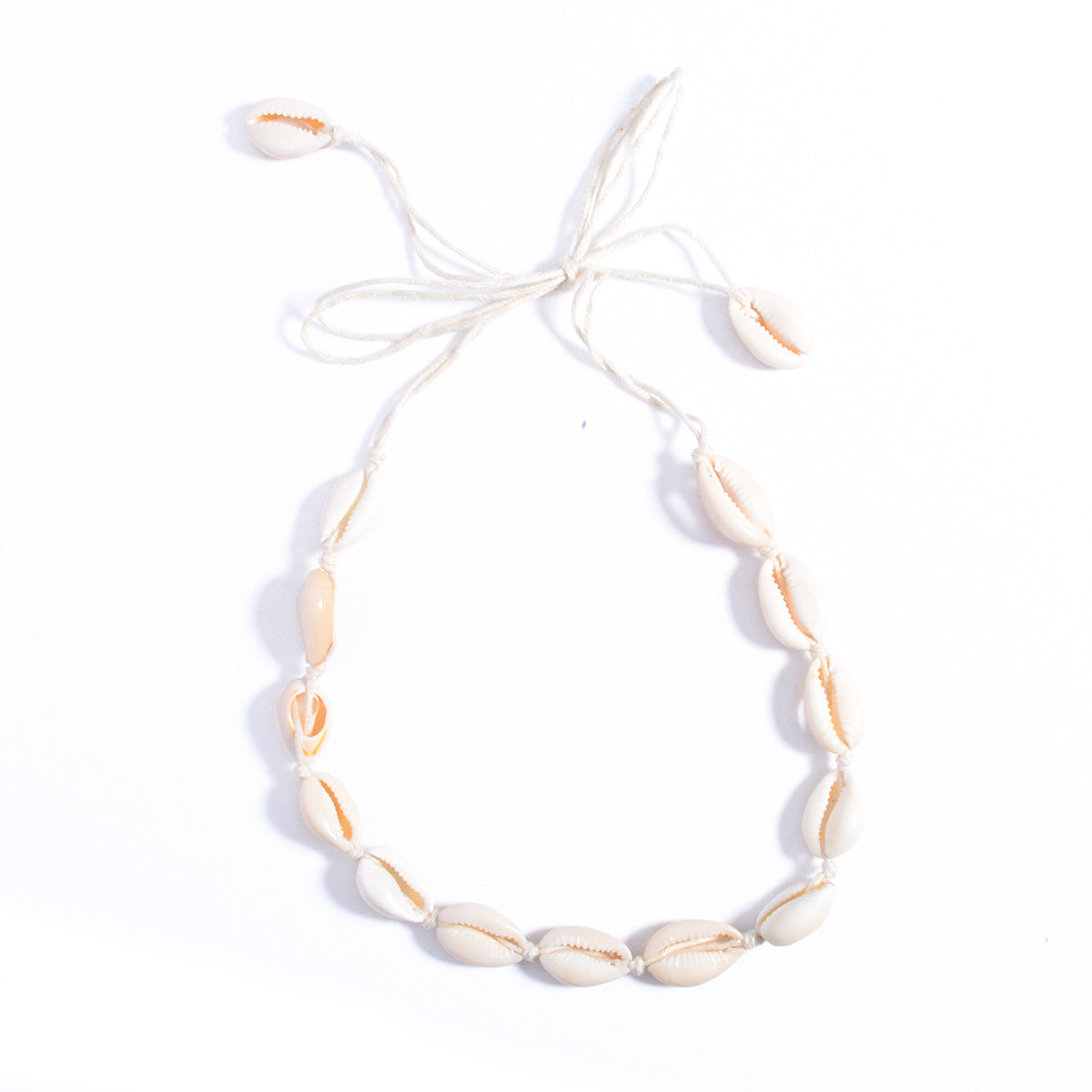 Handmade Shell Cotton Thread Necklace By Planderful Vienna Verve For Statement Making Women