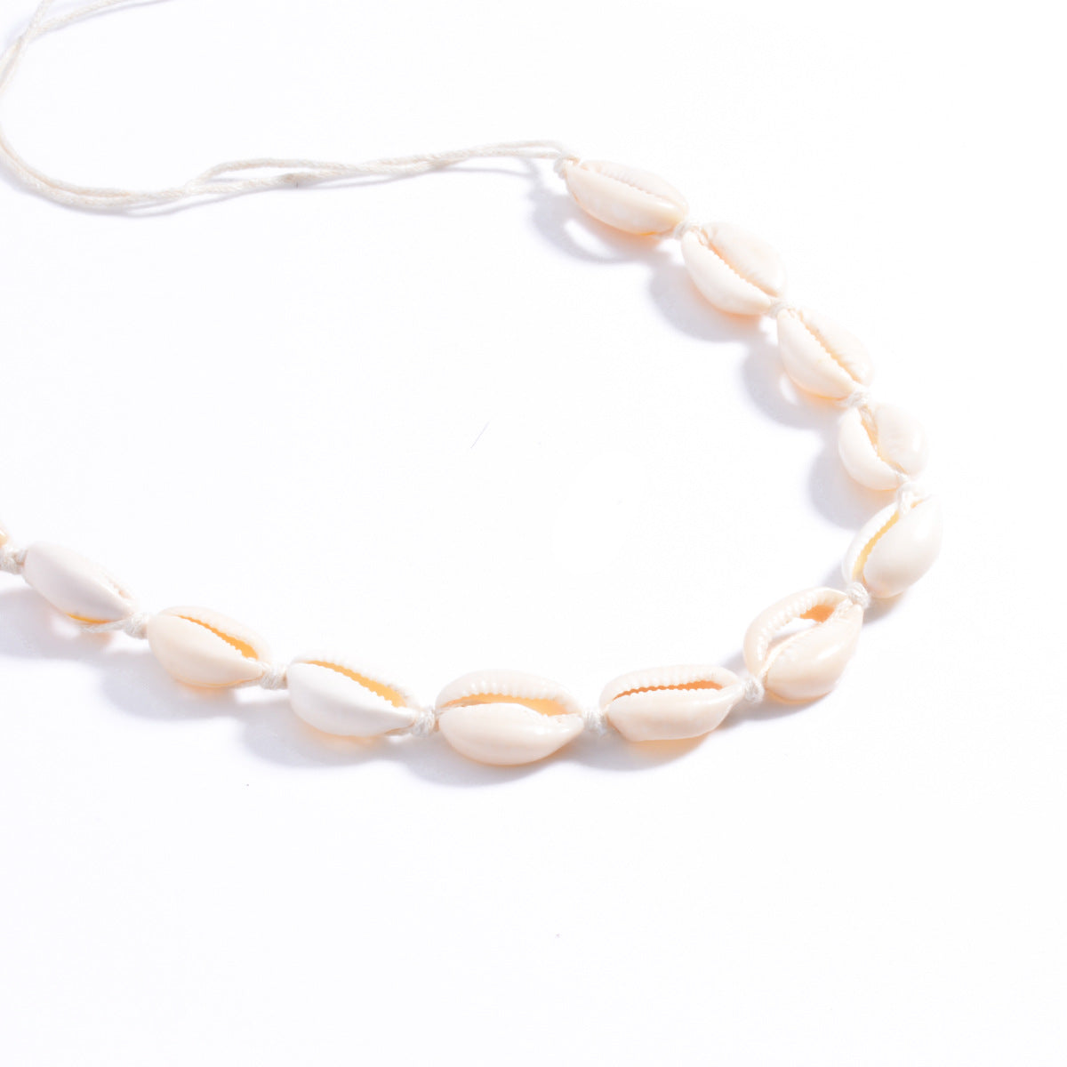 Handmade Shell Cotton Thread Necklace By Planderful Vienna Verve For Statement Making Women