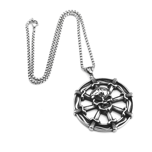 Cross-Border Nordic Viking Pendant Skull Rudder Jewelry