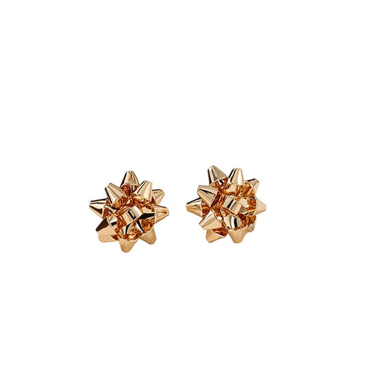 Metallic Geometric Star Layered Earrings - Vienna Verve Collection