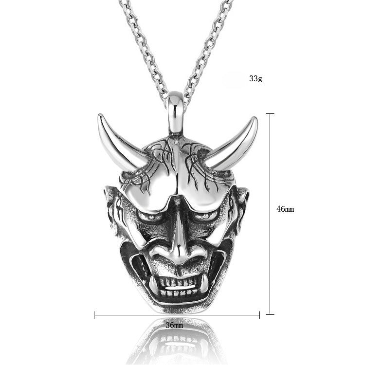 Gothic Skull Titanium Steel Pendant Necklace
