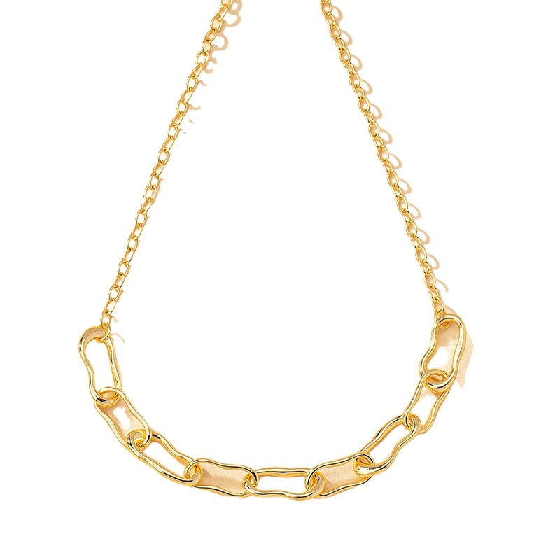 Retro Punk Metal Necklace with European American Vibe