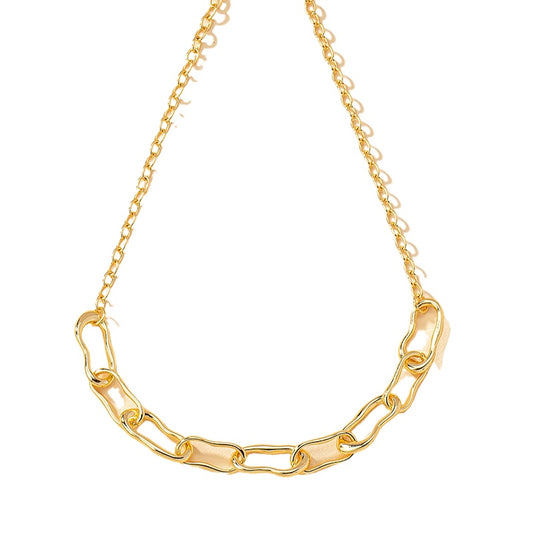 Retro Punk Metal Necklace with European American Vibe