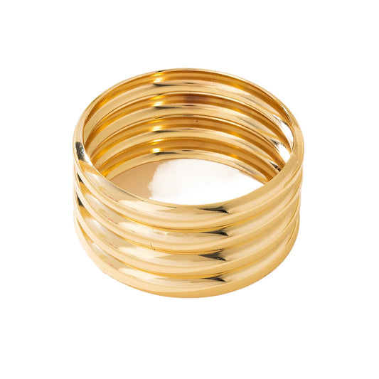 Planderful Vienna Verve Bracelet – Exaggerated Metal Geometric Design