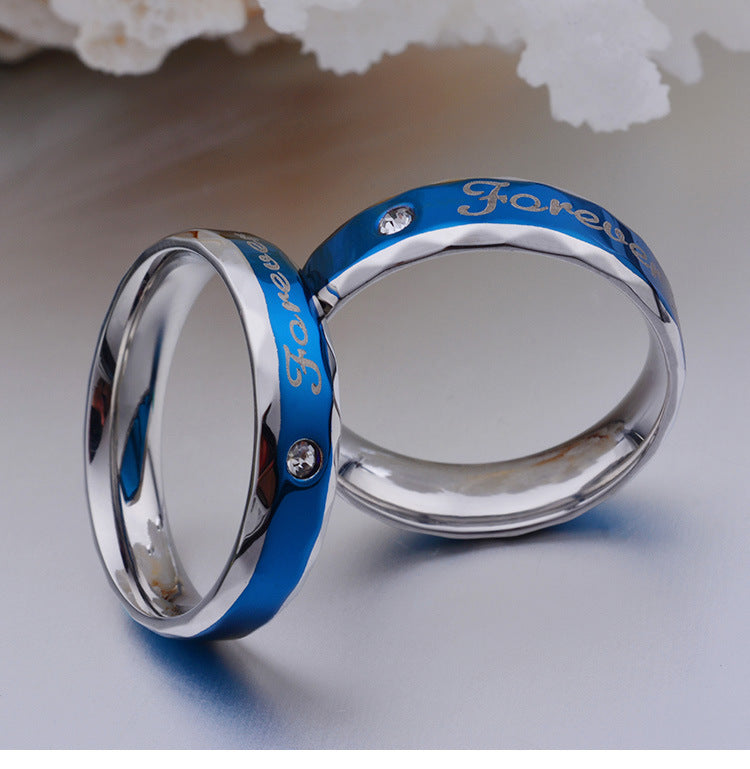 Ring – Blue Forever Love Couple Stainless Steel