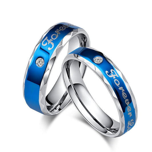 Ring – Blue Forever Love Couple Stainless Steel