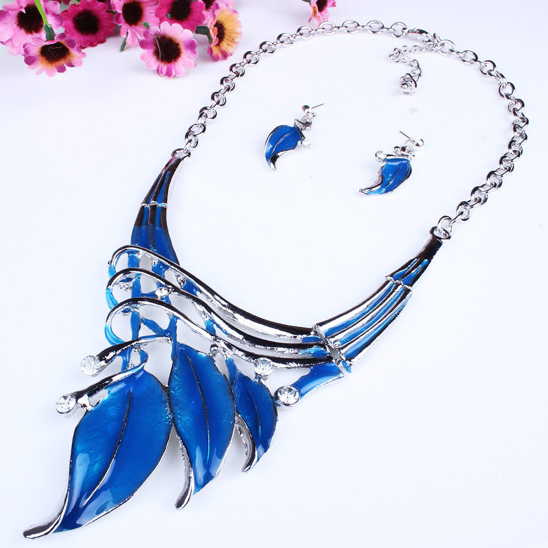 Retro Exotic Necklace and Earring Set - Savanna Rhythms Series